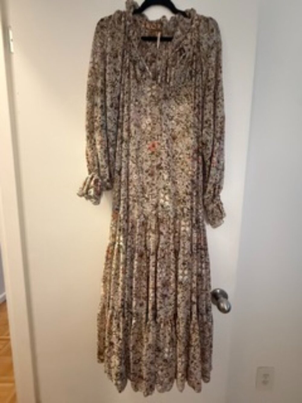 Free People Feeling Groovy Maxi Dress in "Soft Blue Combo"